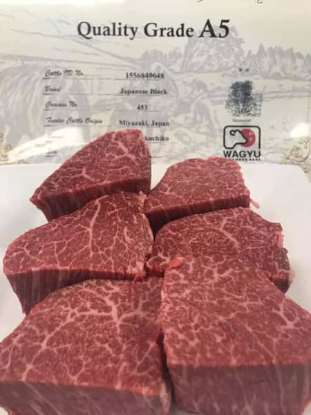 Japanese A5 Certified Wagyu 8oz BeefTenderloin