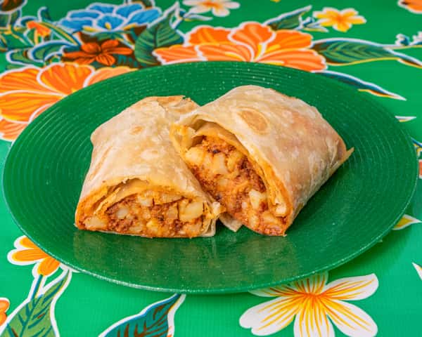 #13 Papas Con Chorizo Burrito *