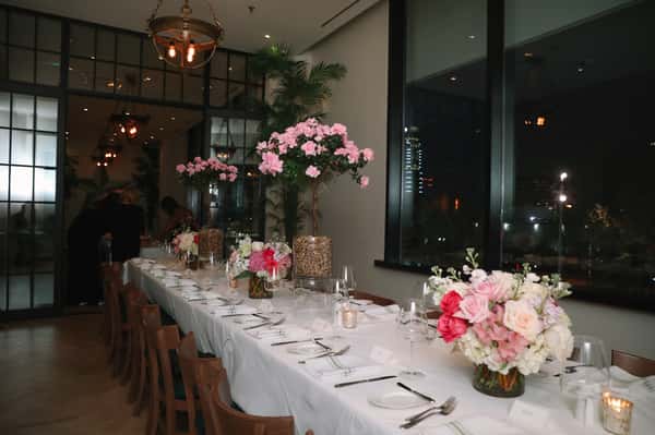 flowers on table