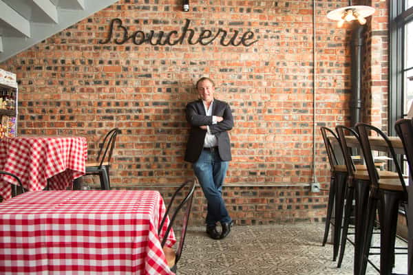 Owner in the restaurant