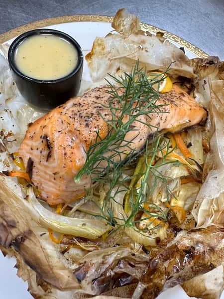 Le Saumon Papillote au Beurre Blanc