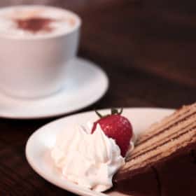 Cake and coffee