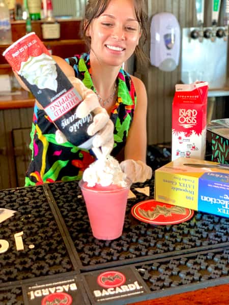 Bartender Having Fun