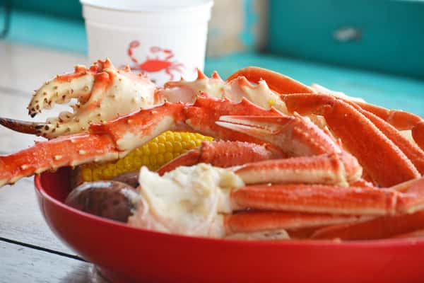Alaska King Crab Legs Dinner