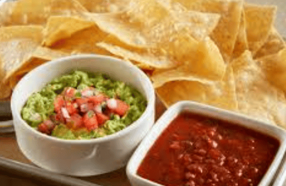 Chips & Guacamole (includes salsa roja)
