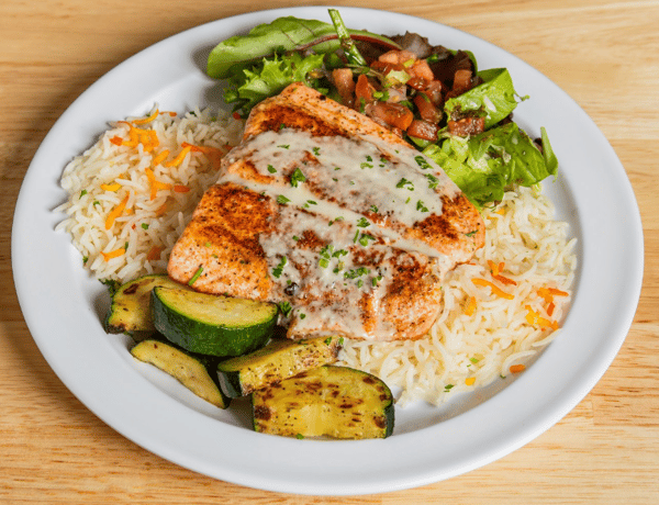 Grilled Salmon Plate