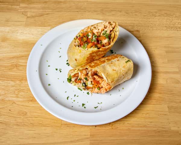 Grilled Salmon Burrito
