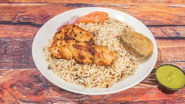 Chicken Pulao & Shami Kabab