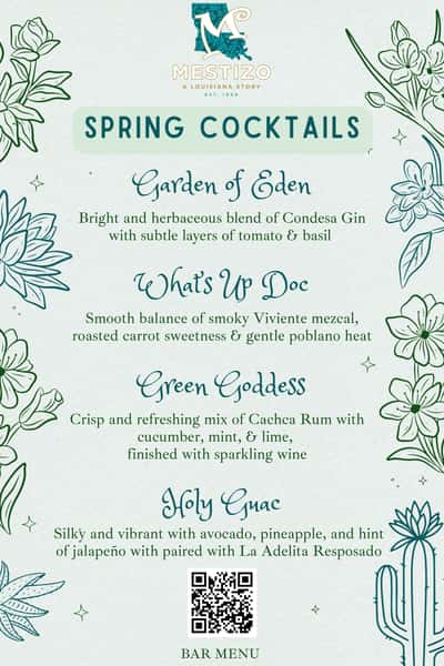 Spring Cocktails at Mestizo