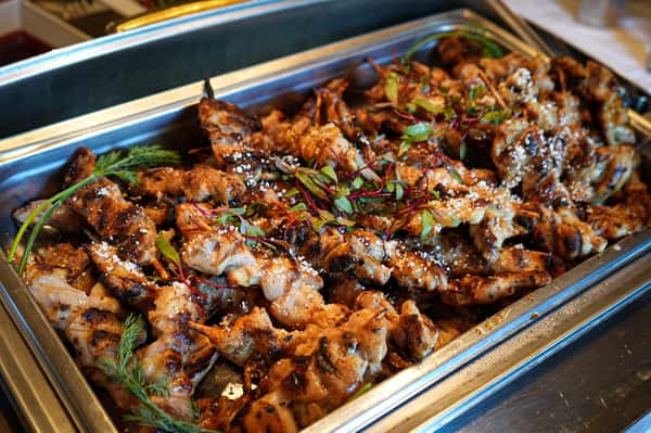 Chicken Skewers Mestizo Catering