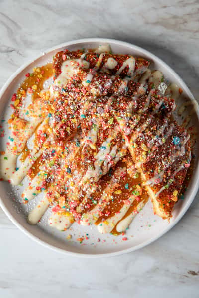 Fruity Pebble French Toast 