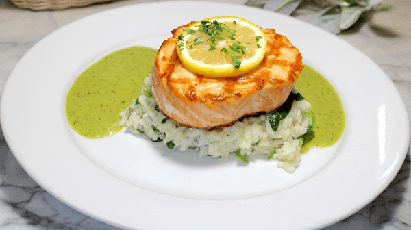 Grilled Faroe Island Salmon Filet Roulade