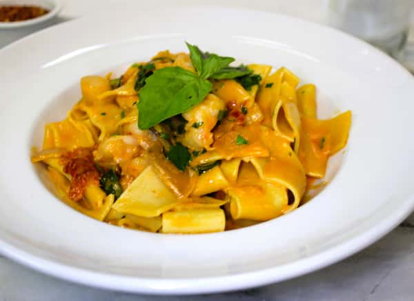 Pappardelle with Shrimp & Scallops
