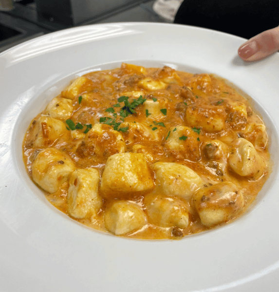 Gnocchi with Creamy Bolognese