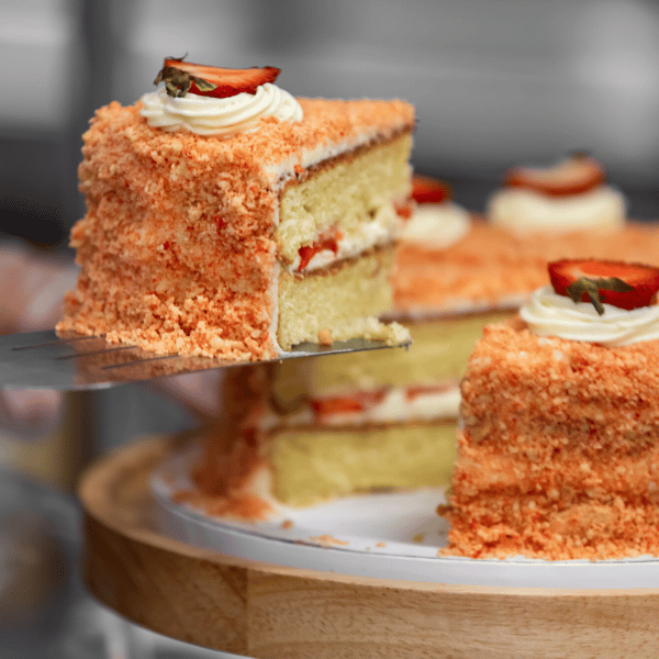 Strawberry Crunch Cake