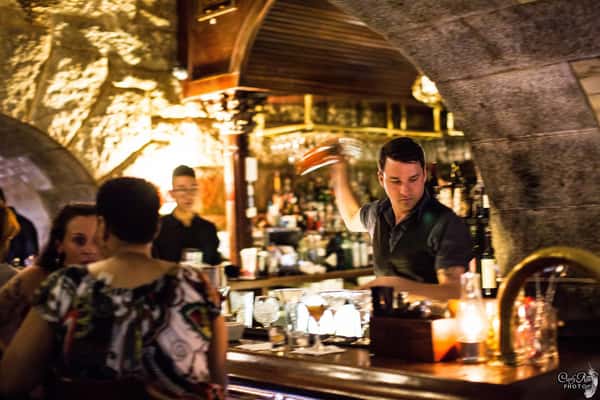 bartender serving