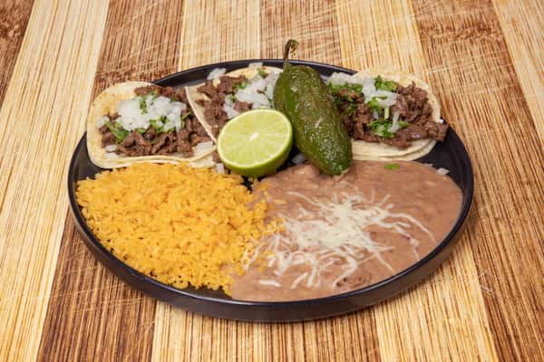 3 Taco Plate