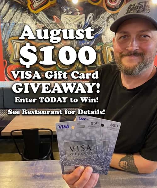 AUGUST $100 VISA GIFT CARD GIVEAWAY