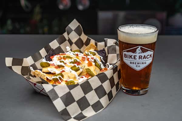 food and beer bike rack