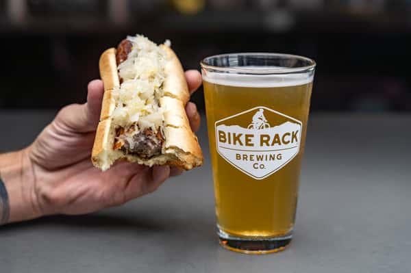 hot dog and beer