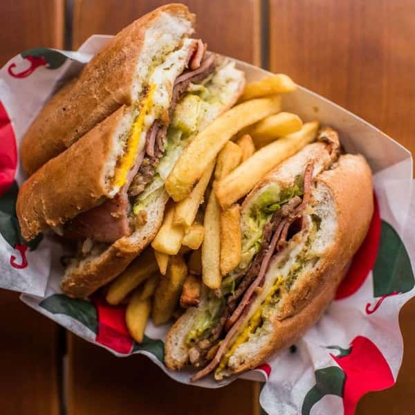 sandwich with fries