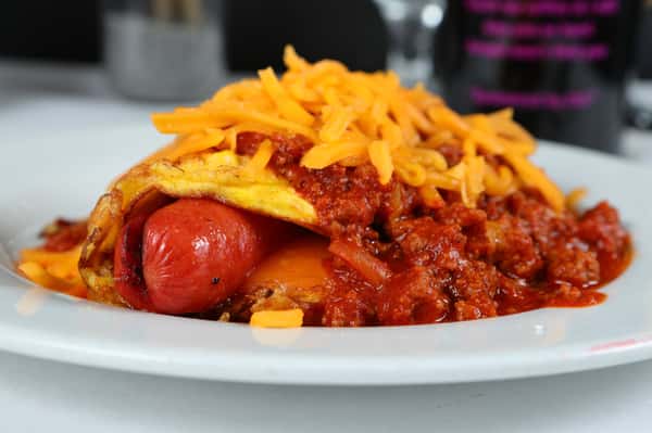 The Chili Cheese Dog Omelet