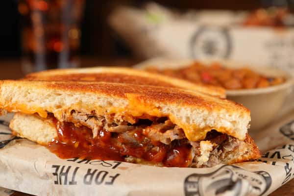 Pulled Pork Grilled Cheese