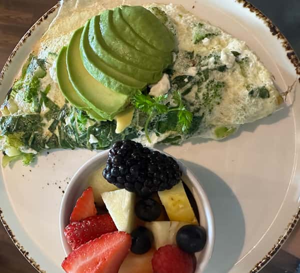 Healthy Green & White Omelette