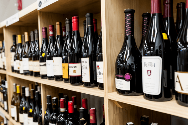 wine bottles