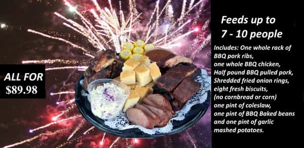 4th of July Takeout Extravaganza - Available for Pickup or delivery only any time between now and July 4th!