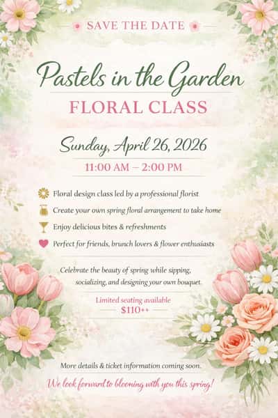 Pastels in the garden