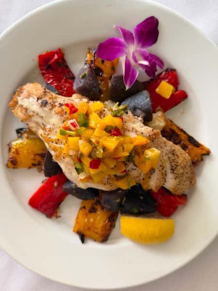 Pan Seared Red Snapper with Mango Relish