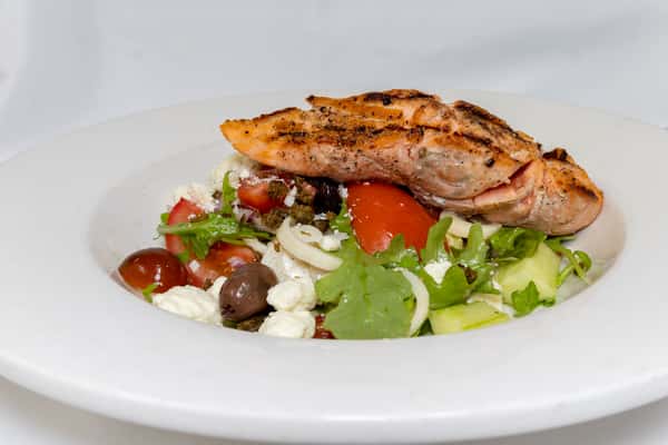 *Greek Salad with Salmon