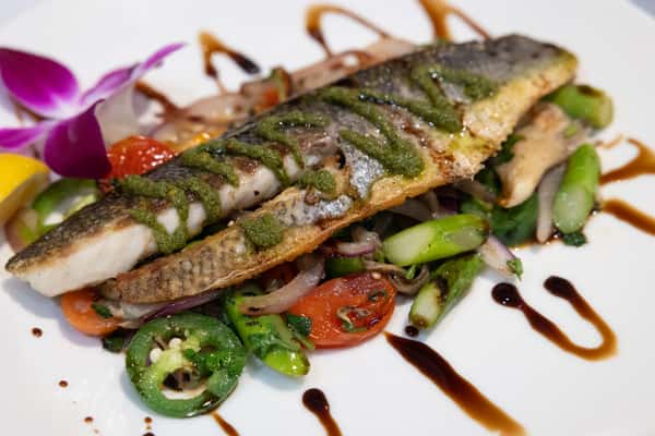Pan Seared Mediterranean Branzino