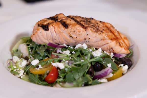 *Greek Salad with Salmon