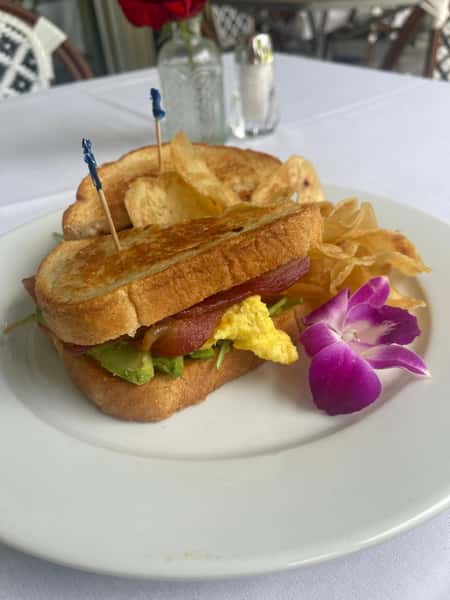 Avocado Bacon Scrambled Eggs Sandwich