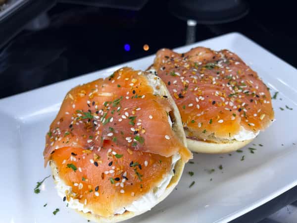 Smoked Salmon on Bagel