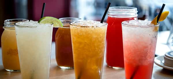 iced beverage assortment