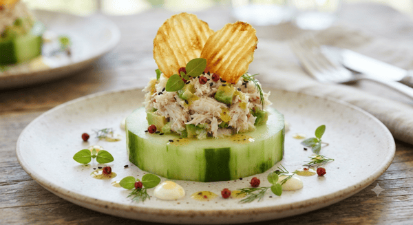 Cucumber crab salad