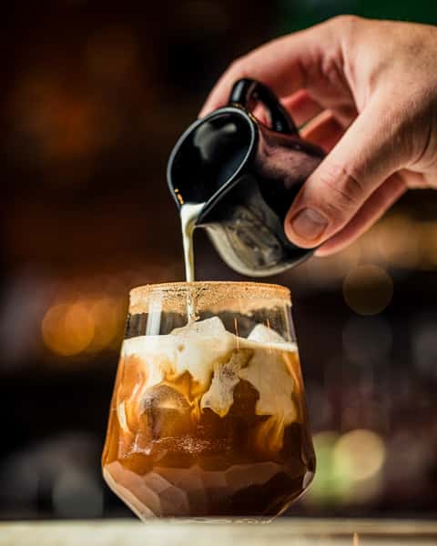 Hosel Rockets Golf and Whiskey Lounge Coffee being Pour