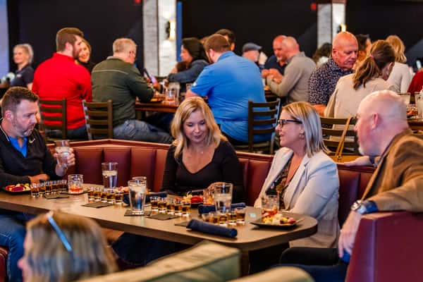 guests at whiskey tasting