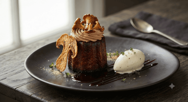 wild mushroom canele
