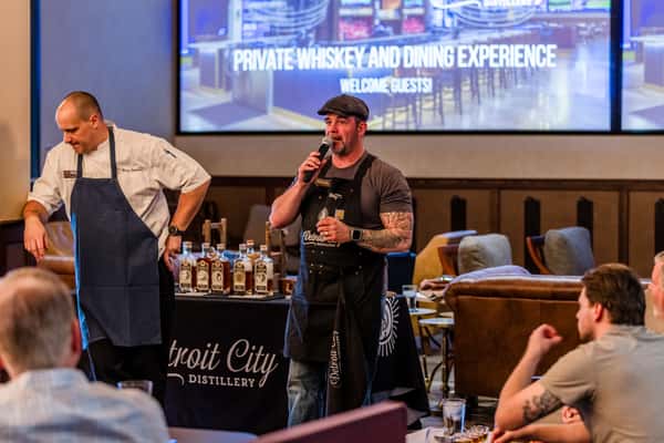 Detroit City Distillery expert speaking on whiskey