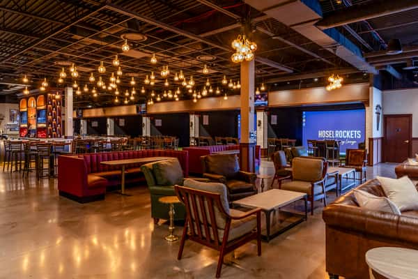 Hosel Rockets Golf and Whiskey Lounge Interior