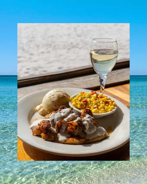 Fresh Gulf flavor with a beachside view to match. 🌊🐟
Our Seared Gulf Grouper is perfectly seared, topped with tender shrimp, and finished with a bright, buttery citrus beurre blanc that brings every bite together.
Grab a seat just steps from the sand and treat yourself to a coastal favorite at Surf Hut. 🌴☀️