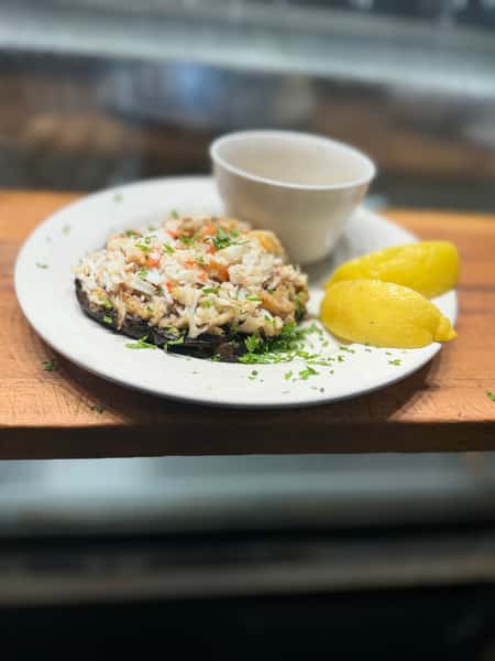 Crab Stuffed Portobello Mushroom