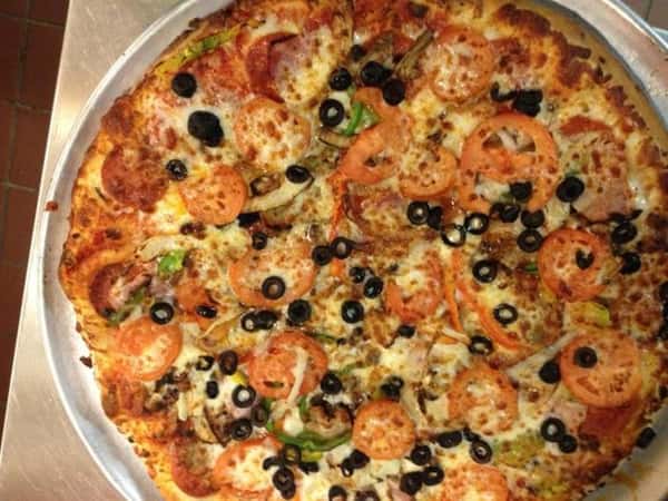 Villa Supreme pizza pie