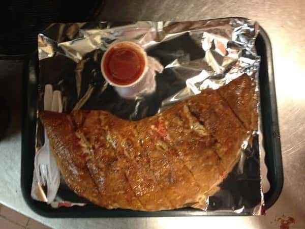 calzone with marinara