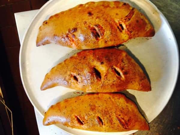 calzones on plate
