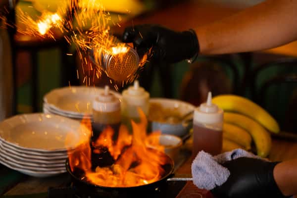 Bananas Flambe